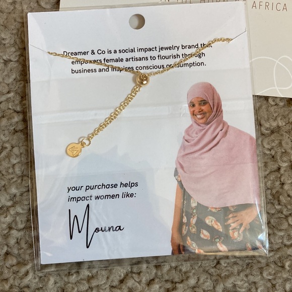 Dreamer & Co gold and bead bracelet NWT - Picture 2 of 2